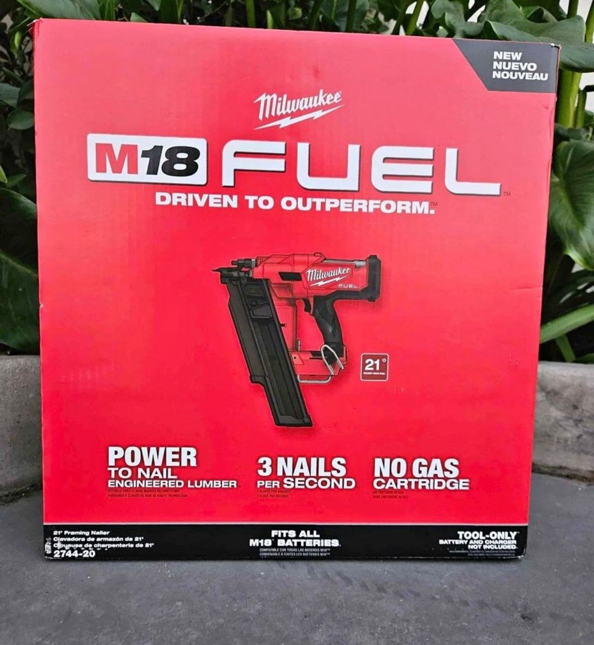 M18 Milwaukee FUEL 21 Framing Nailer