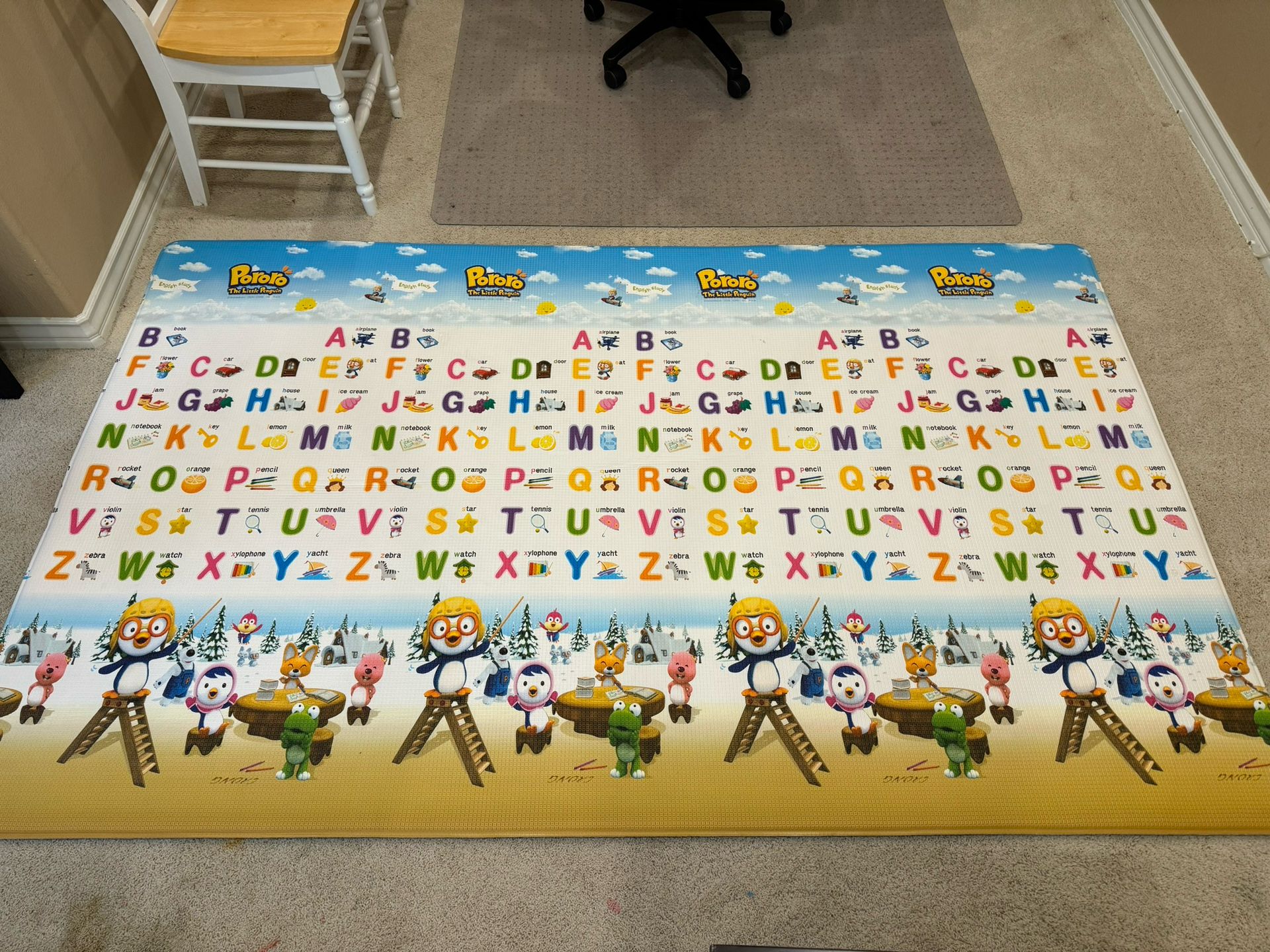 (2) KOREAN (PORORO) FOAM MAT FOR BABIES AND TODDLERS