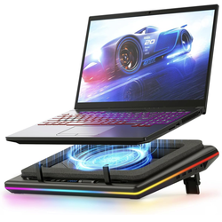 Laptop cooler with RGB lighting