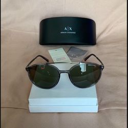 New Polarized Gray Armani Sunglasses 57-14-140