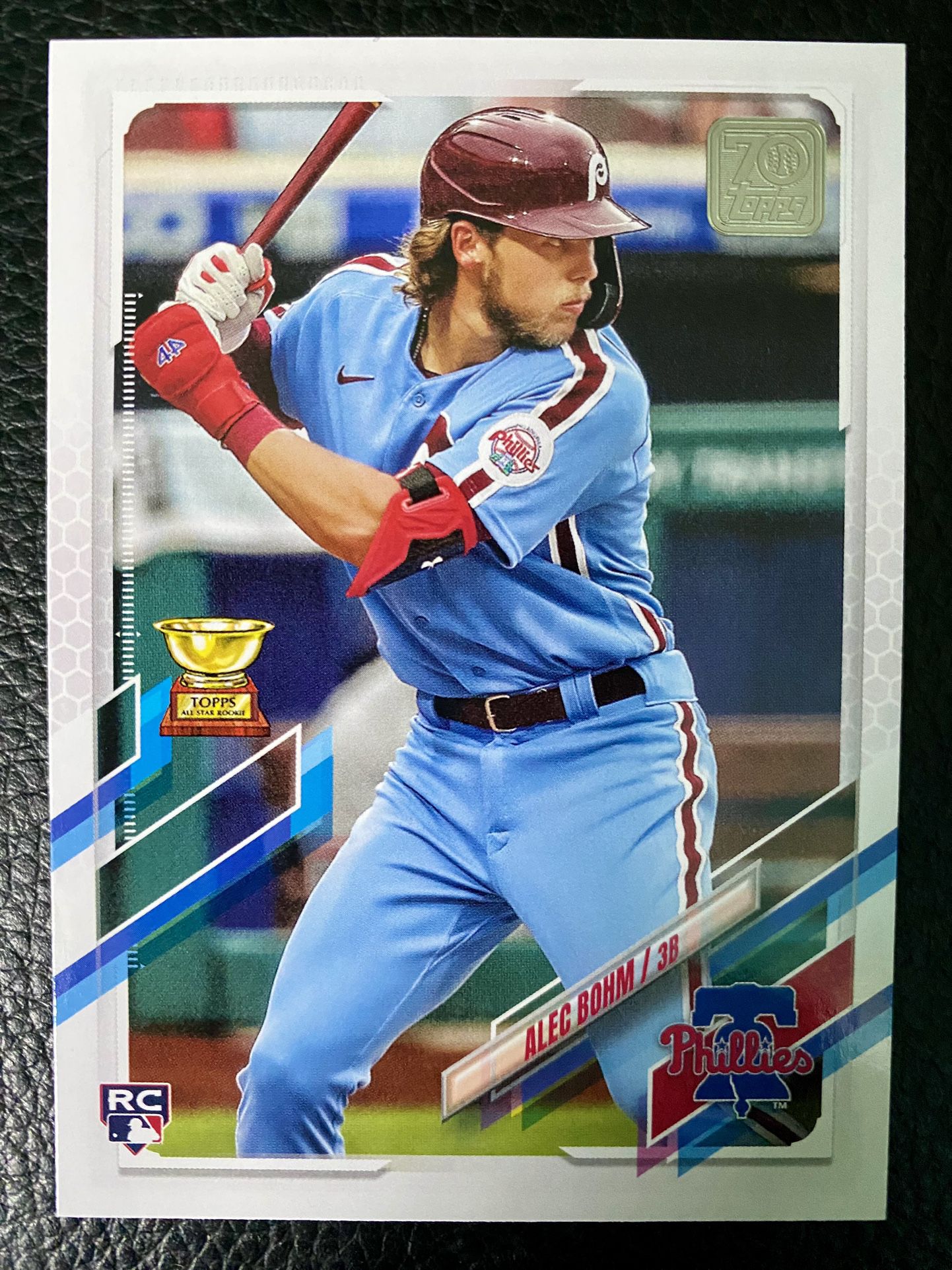Alec Bohm 2021 Topps Baseball Series One #277 ROOKIE CARD!! PHILLIES 