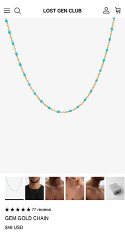 Gold Necklace - Lost Gen Club NEW!!!