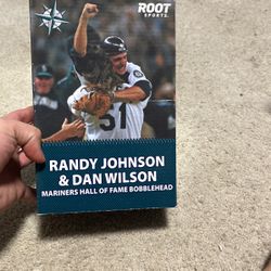 Randy Johnson Dan Wilson Hall Of Fame Bobble head 