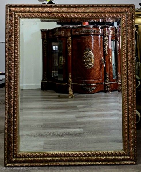 Antique Mirror Solid Wood Frame
