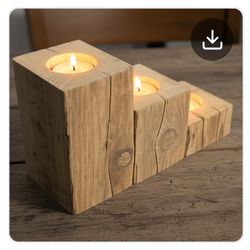 Farmhouse Style 3 Tier Tea Light Candle Holder