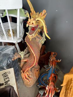 Large Detailed Dragon Sculpture – 35” Tall – $250 OBO 🐉