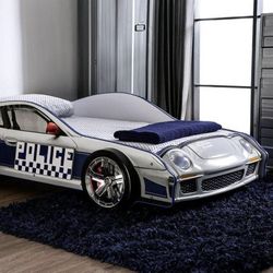 TWIN FRAME POLICE CAR BED FANCY ELEGANT " MATTRESS SEPARATE