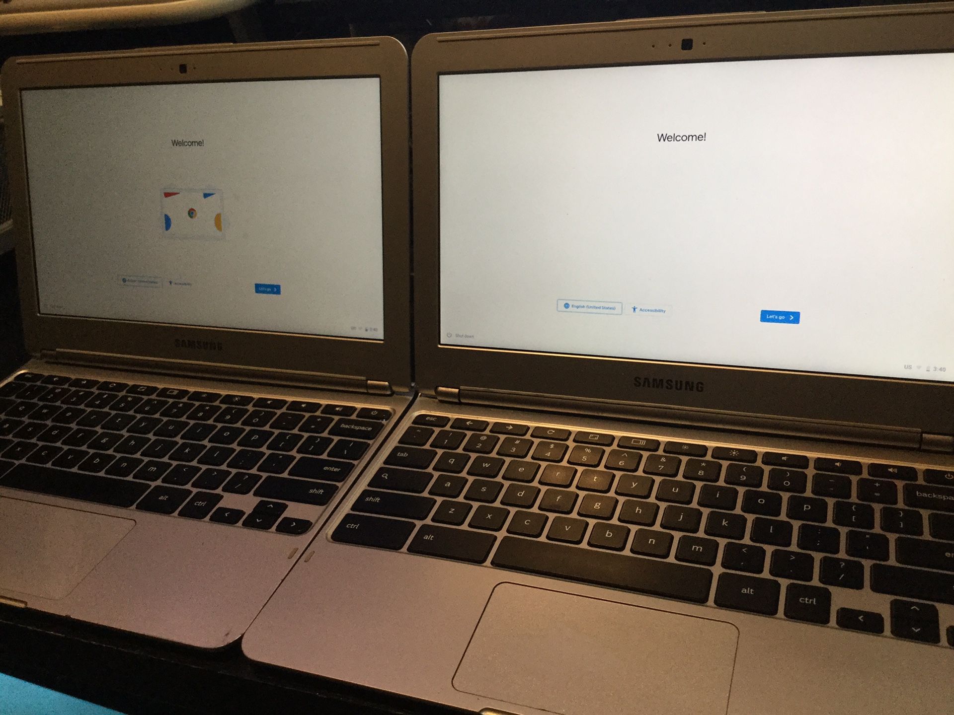 2 Samsung chrome books