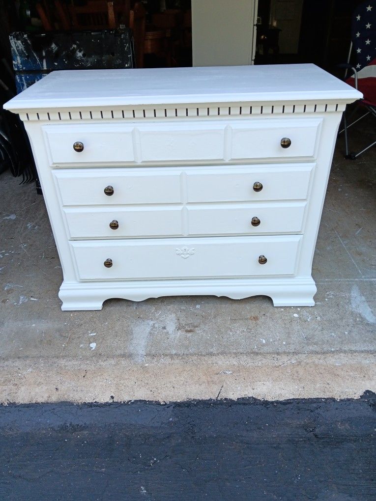 Refinished 3-Drawer Wood Dresser