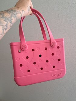 Bogg Bag Pink Heart Tote