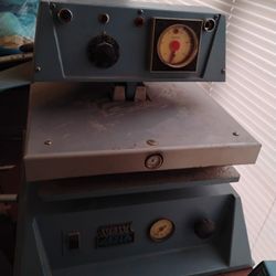 Cast Iron Heat Press. Screen print/Due Sub Work