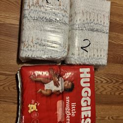 Huggies Little Snugglers Diapers Size 2 2 packs of 42 diapers each 1 pack of 60 Total: 144 diapers