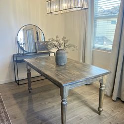 SOLID WOOD DINING TABLE 