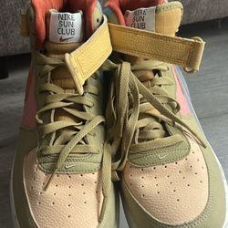 Nike Air Force 1 High Sun Club Multi-Color Sneakers Size 13
