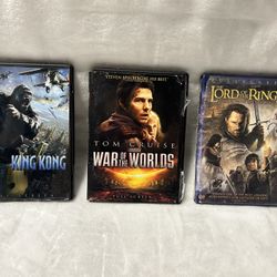King Kong War of the Worlds The Lord of the Rings The Return of the King DVD UNTESTED 