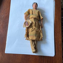 1991 Avon Porcelain Indian Doll 