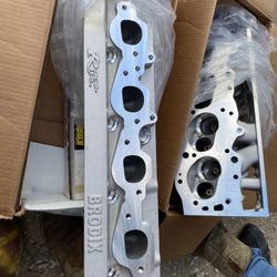 Brodix BBC 294cc Race Rite cylinder heads, ✔️ Bare castings