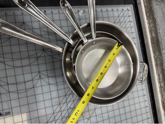 5pc All Clad pots and pans