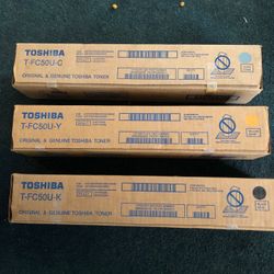 Toshiba Printer Toner Cartridge  Set Of 3