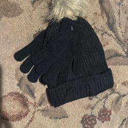 Beanie And Gloves Girls Set New