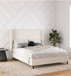 Brand new queen size bed frame with a brand new mattress included - same day delivery available - Hablo espanol