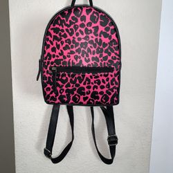 Pink & Black Cheetah Mini Backpack