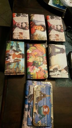 new freda kahlo wallets and 2 cartoons