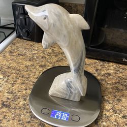 Marble Dolphin Statue 