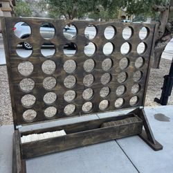Handmade Giant Connect Four – Perfect for Backyard Fun!