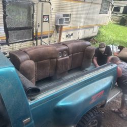 Electric Couch And Huge Poppa Chair For Sale 
