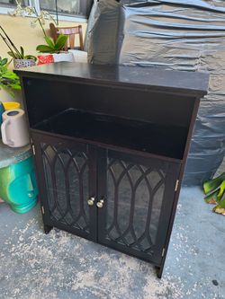 Black Accent Cabinet