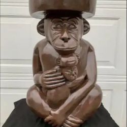 The Monkey Pedestal Statue