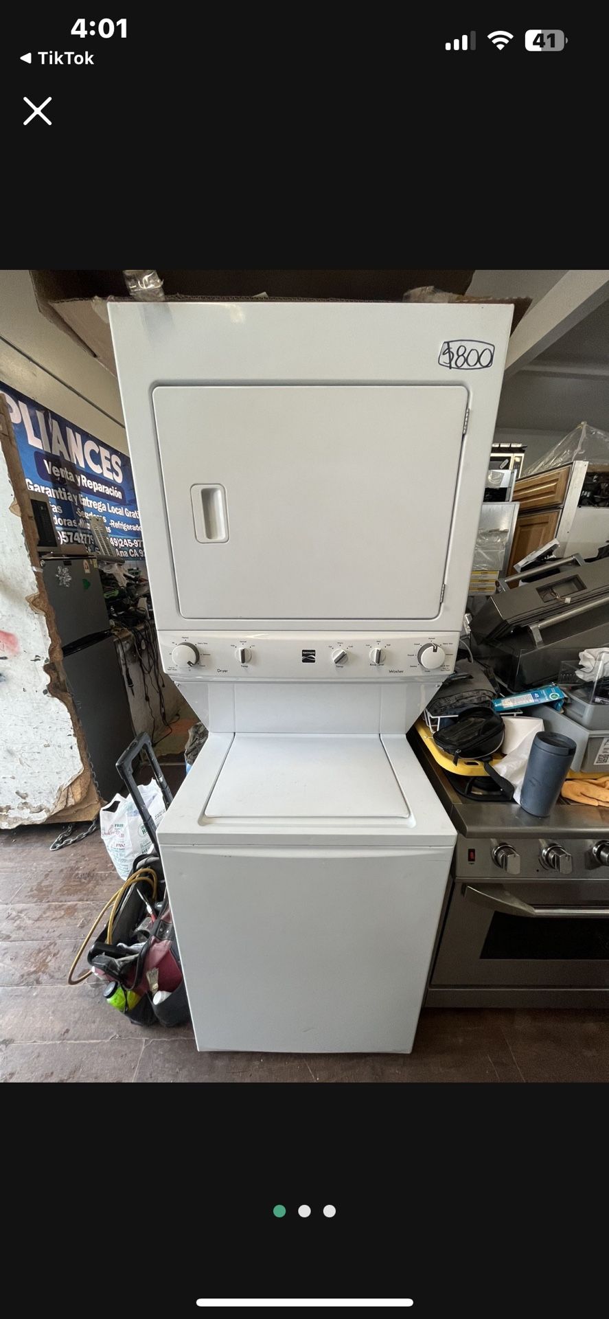 Kenmore Stackable Washer And Dryer “white”