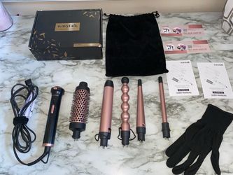 Wavy Talk 5-In-One Curling Wand Set (Rose Gold)