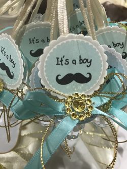 Chupones para baby shower de bigotes / mustache pacifiers for baby shower