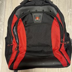 Swiss Gear Backpack Red And Black Padded