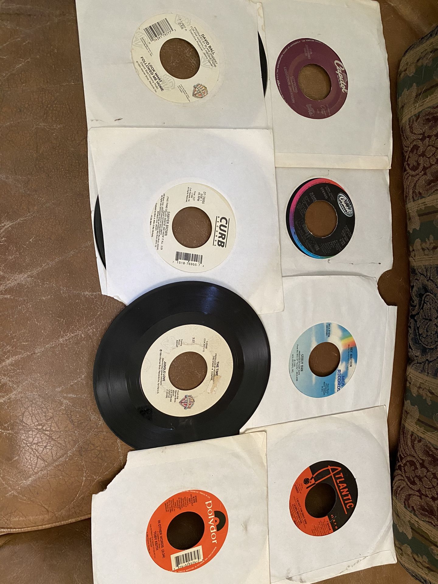 8 - Different Singers- 45 Record Size $3 Each