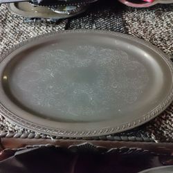 Large Silverplated Trey
