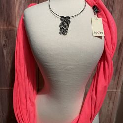 1 Saachi New Scarf 🧣 And Neon Yellow And And Grey 