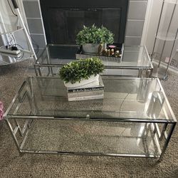 Glass Coffee Tables With Decor