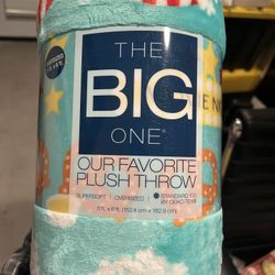 Brand New The Big One Throw Blanket 5ftx6ft