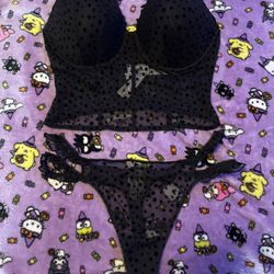 PINK bralette & panties 