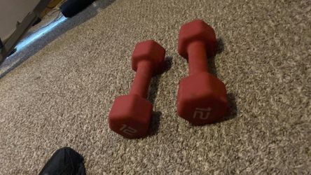 12 Pound Dumbbells