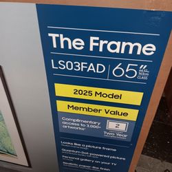 SAMSUNG 65"INCH QLED 4K THE FRAME TV LS03FAD