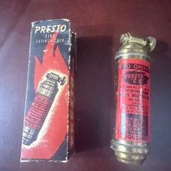 Tiny Fire Extinguisher Collectible Mid Century With Box 