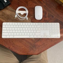 Apple Magic Keyboard And Mouse + Cable