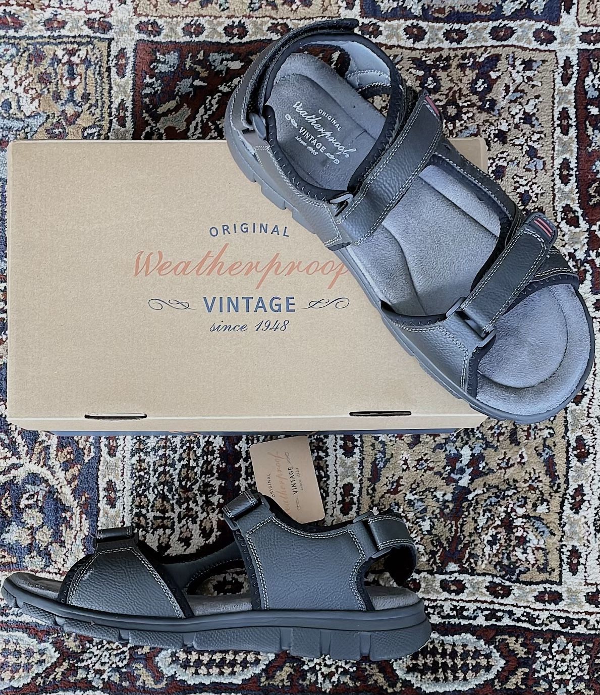Men’s Size 13 M Original Weatherproof Black Sandals