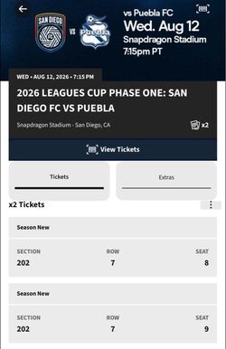 SDFC tickets