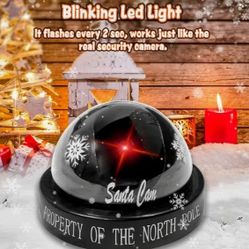 New. SANTA CAMERA. LET THE KIDS BE ON GOOD BEHAVIOR FOR SANTA WHEN THEY SEE THIS CAMERA THINKING SANTA IS WATCHING THEM. NEEDS 2 AA BATTERIES. SEE PHO