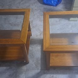 End Tables-solid wood (one pair)
